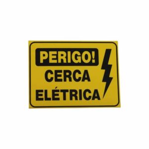 Placa Advertência Cerca Elétrica